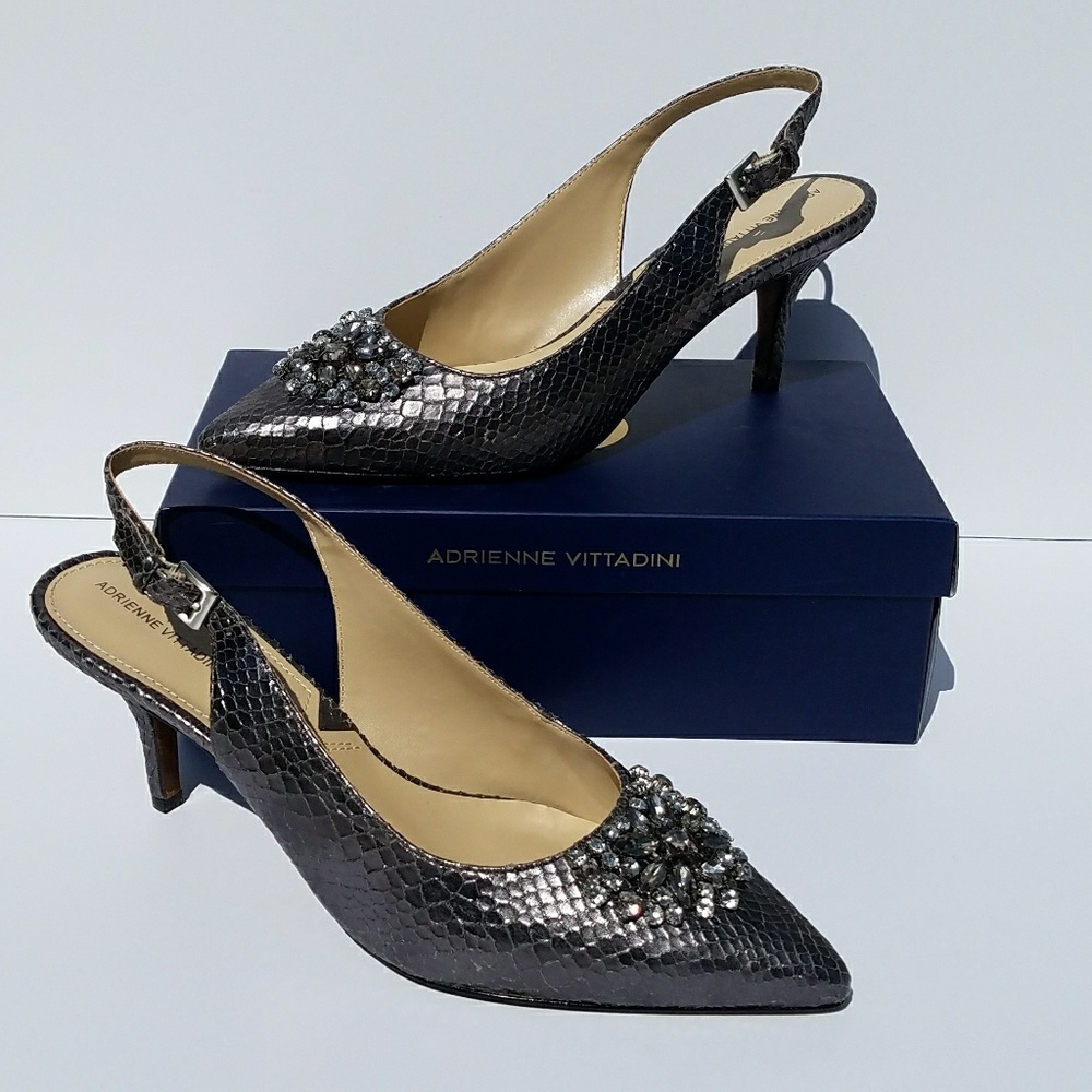 NEW Adrienne Vittadini Surya Snake Print Shoe
